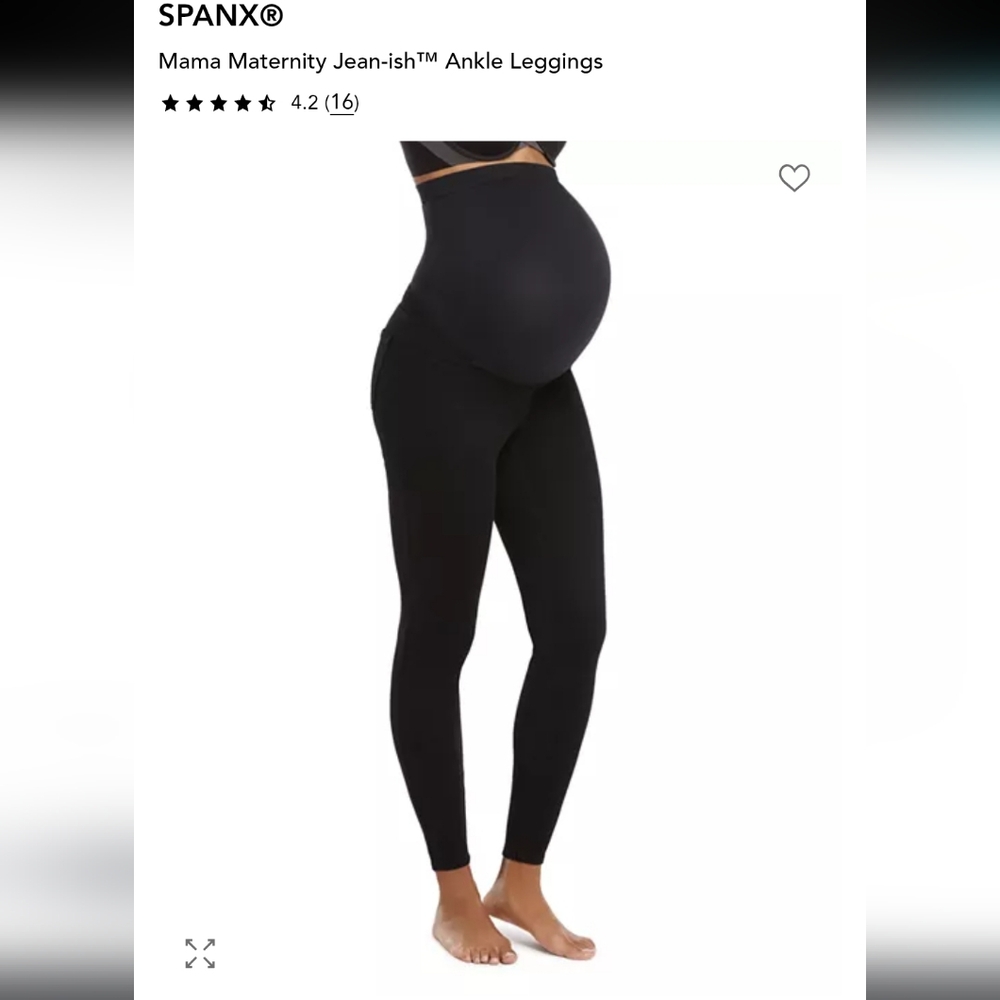 SPANX Black Maternity Leggings NWT
